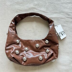 Zara Studded Leather Bag